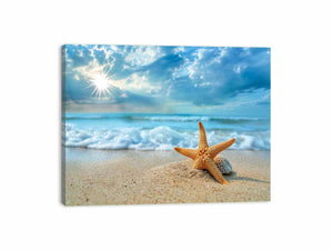 Starfish on Beach Canvas Print