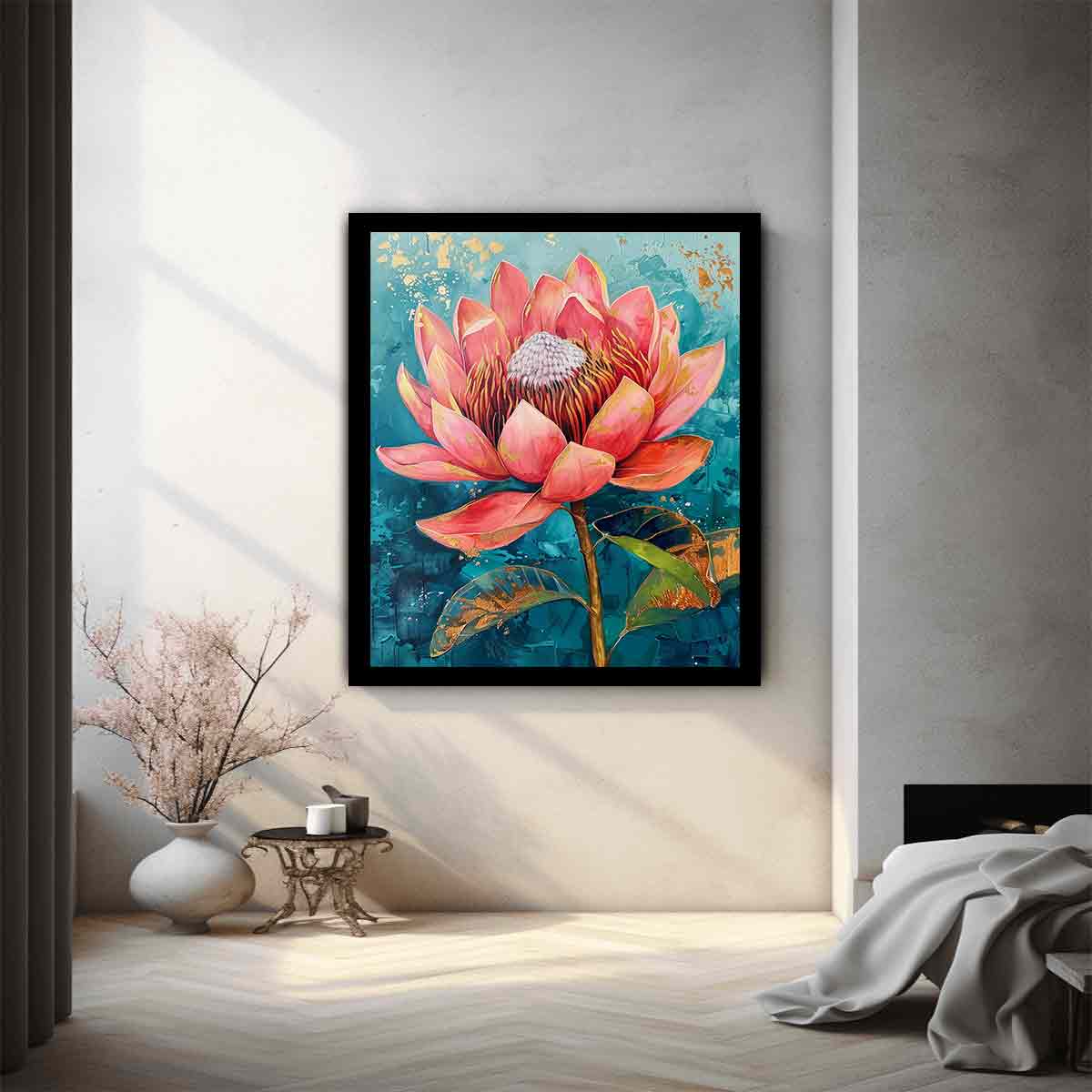 Teal Waratah Bloom
