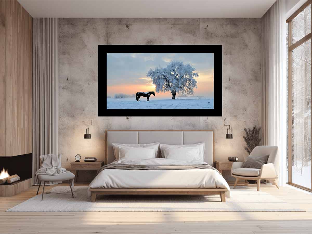 Horse In Winter