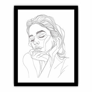 Thinking Art Print
