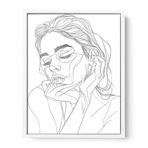 Thinking Framed Print
