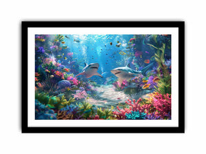 Underwater Love Art Print