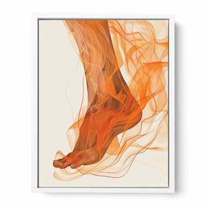 Gracelful Walk Framed Print