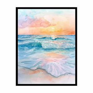 Watercolor Beach Painting