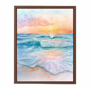Watercolor Beach Poster