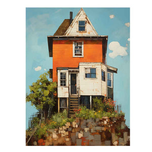 vinatge House On Top Art