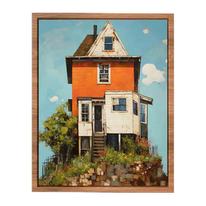 vinatge House On Top Art Painting