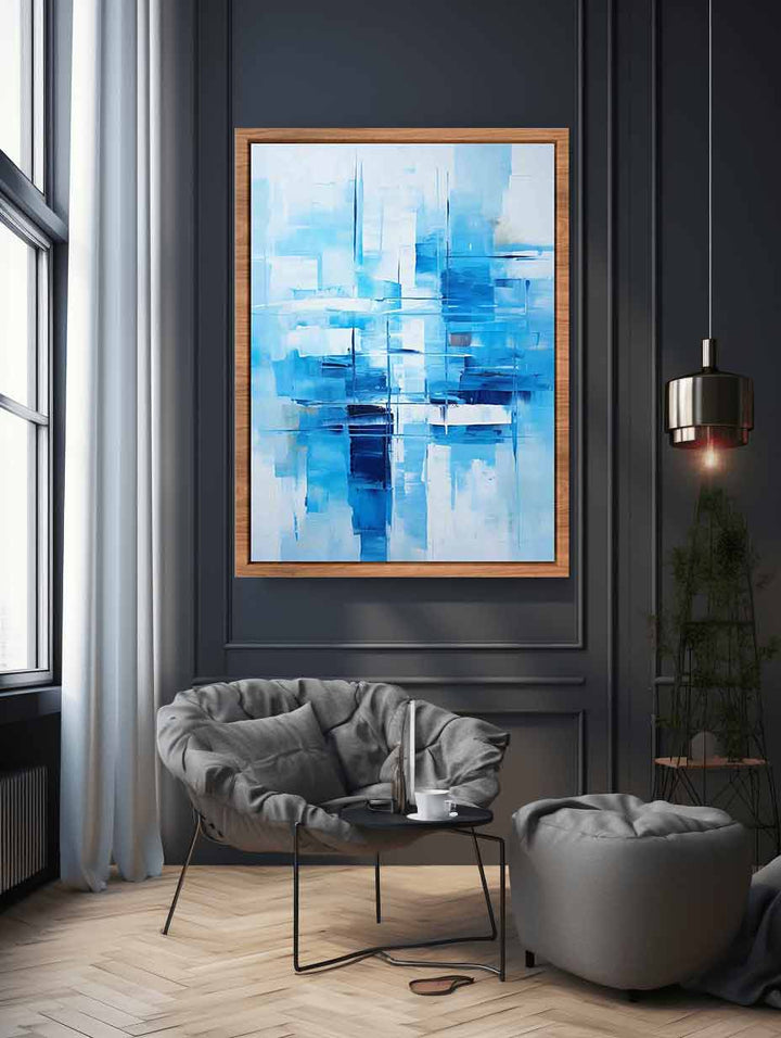 Blue Modern Art Print