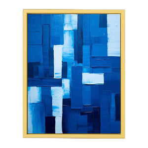 Modern Art Blue framed Print