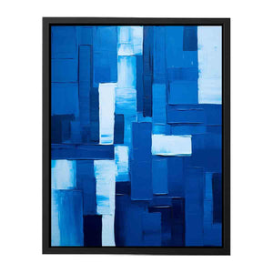 Modern Art Blue canvas Print
