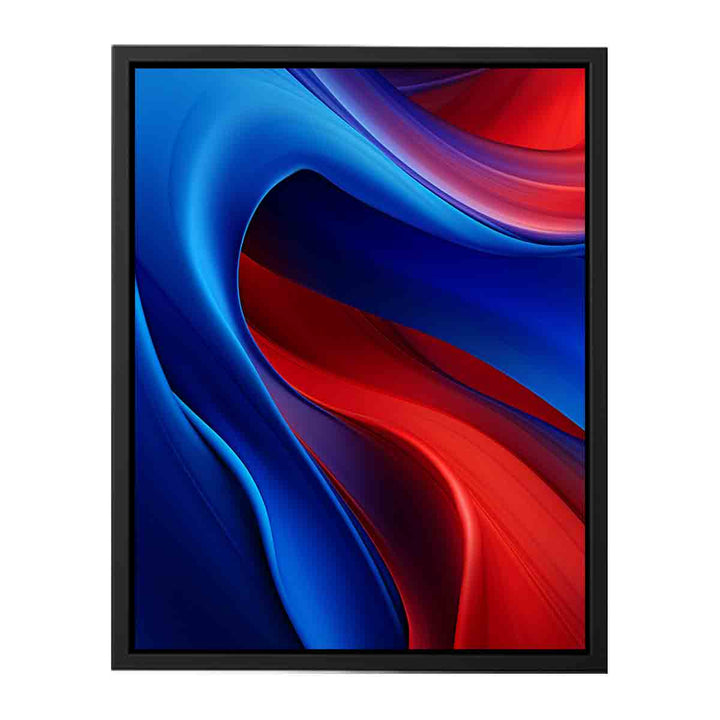 Blue And Red Art  canvas Print