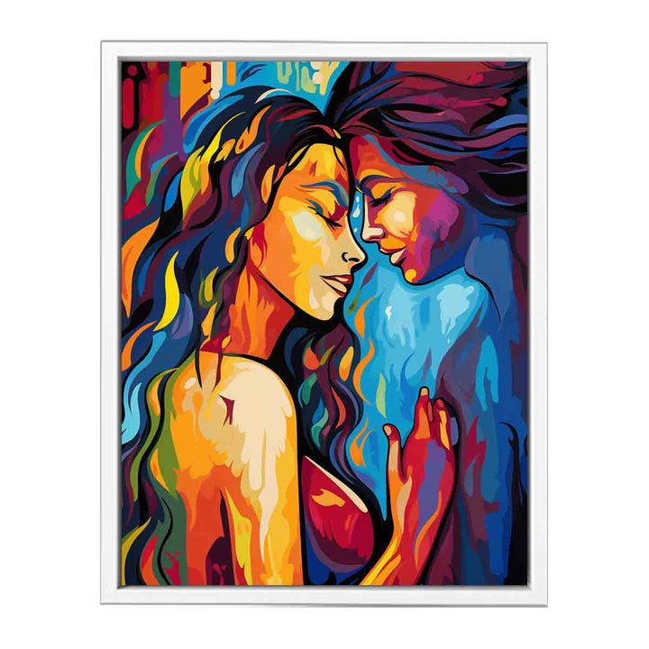 Abstract Lovers Love Art  Painting