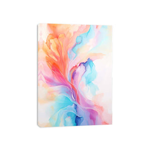Blush Aurora Flow canvas art for modern room decor.
