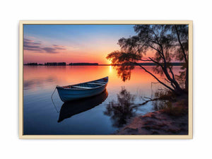 Calm At Sunset framed Print