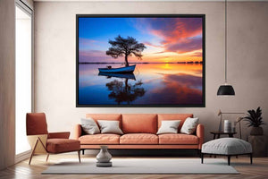 Calm At Sunset Artwork Art Print