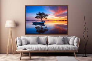 Calm At Sunset Artwork Art Print