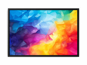 Chromatic Prism Field canvas art for modern room decor.
