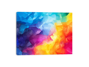 Chromatic Prism Field canvas art for modern room decor.