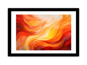 Golden Flame Veil canvas art for modern room decor.
