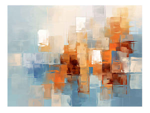 Soft City Reflections canvas art for modern room decor.