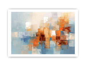 Soft City Reflections canvas art for modern room decor.