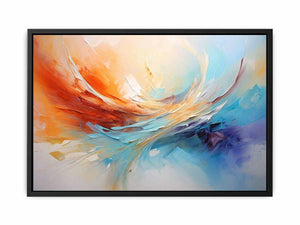 Coastal Color Sweep canvas art for modern room decor.