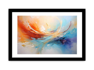 Coastal Color Sweep canvas art for modern room decor.