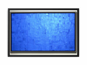 Blue Glass Wall Art canvas Print