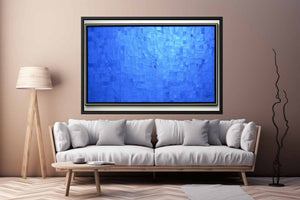 Blue Glass Wall Art Print