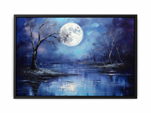 Moonlight Oil Artwork canvas Print