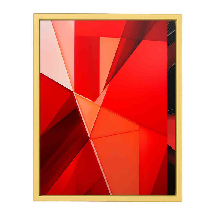 Red Modern Framed Art framed Print