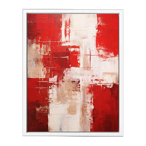 Red Modern Art Painting