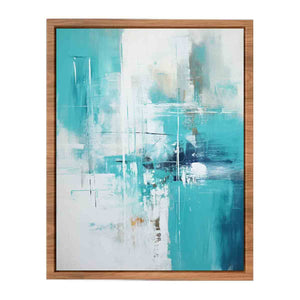 Teal Abstract Painting