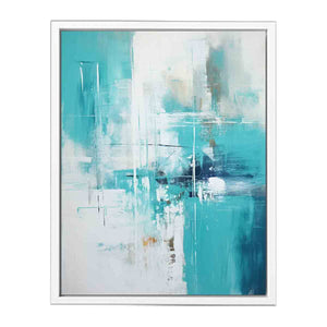 Teal Abstract Painting