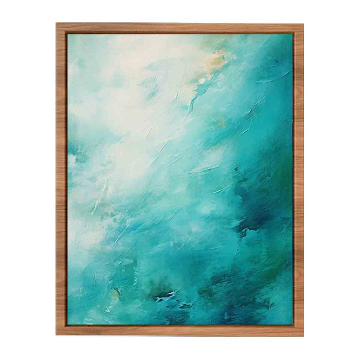 Teal Abstract Artwork  Painting