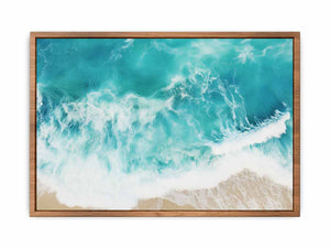 Teal Ocean Art Painting
