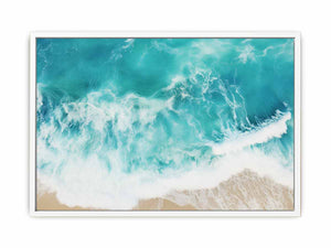 Teal Ocean Art Painting