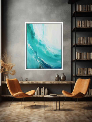 Teal Painting Art Print