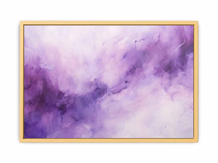 Purple Modern Art framed Print