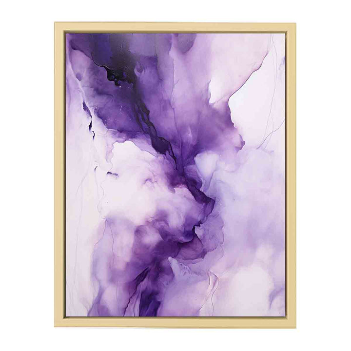 Modern Purple Painting framed Print