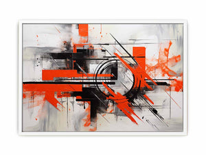 Red Abstract Wall Art Painting