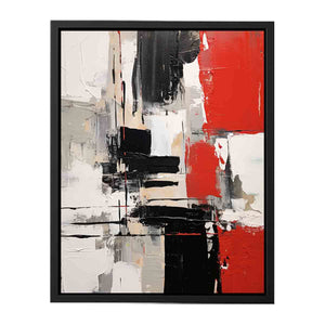 Red Contemporary Art canvas Print