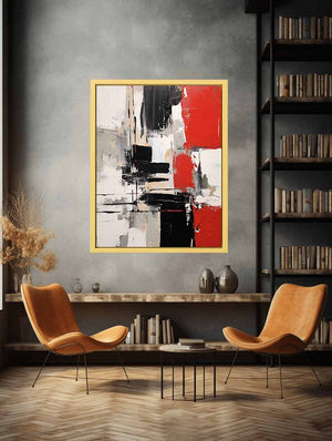 Red Contemporary Art Print