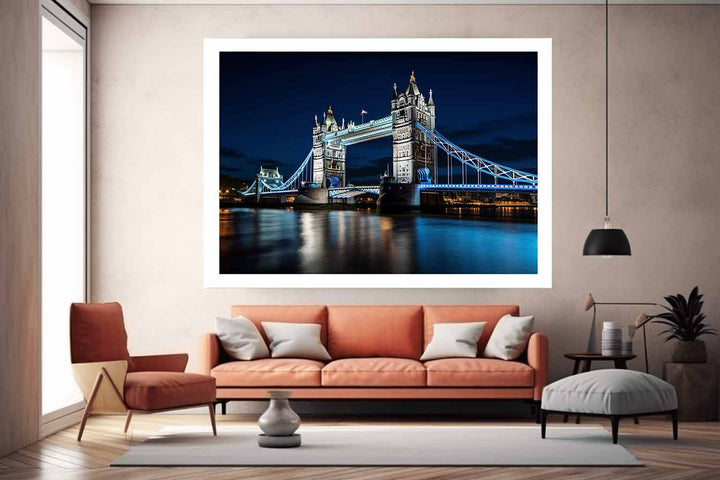 London Bridge At Night Art Print