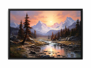 Sunrise In The Sierra canvas Print