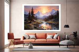 Sunrise In The Sierra Art Print