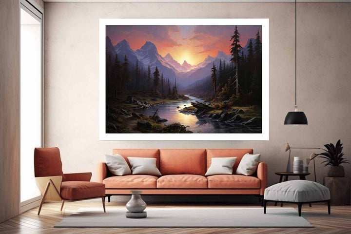Sierra Sunrise Painting Art Print