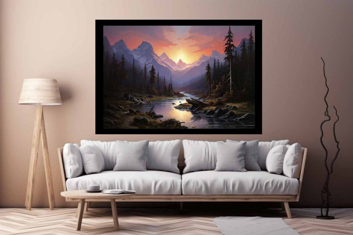 Sierra Sunrise Painting Art Print