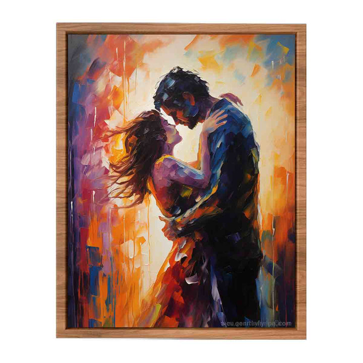 Modern The kiss Painting Inspired  Painting