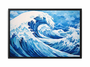 Ocean Waves Painting Inspired canvas Print